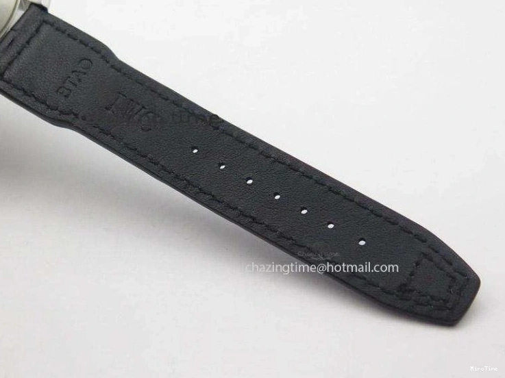 MIROTIME 0215 Soft Pilot Chrono 3777 43mm ZF 1:1 Best Edition Black Dial On Black Leather Strap A 7360